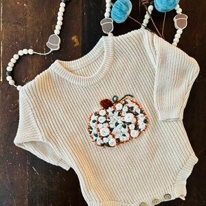 Cozy Knit Pumpkin Sweater for Kids